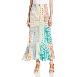 NWT Tracy Reese Patchwork Maxi Skirt